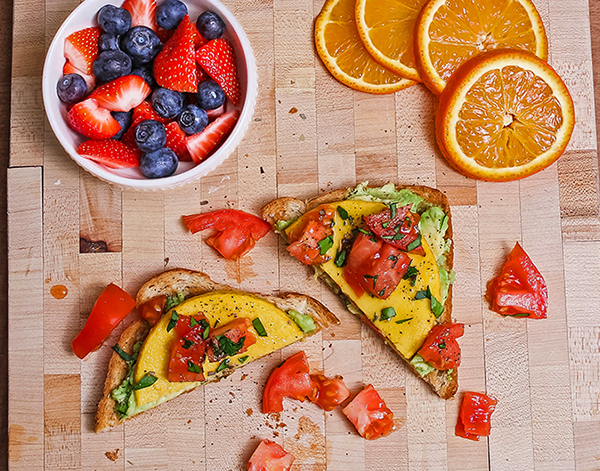 Egg Patty Avocado Toast