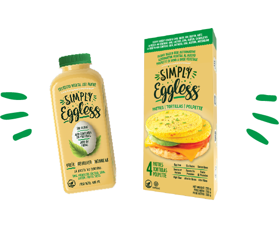 Simply Eggless bottles, 16oz and 32oz