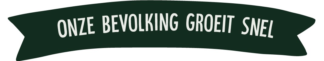 Onze bevolking groeit snel