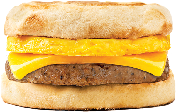 Plant-based Egg, Sausage & Cheese Sandwich