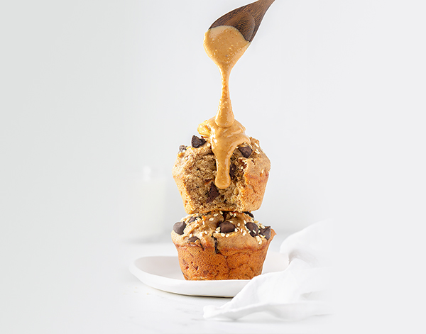 Peanut Butter Banana Muffins